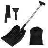 3-in-1 Snow Shovel with Ice Scraper and Snow Brush