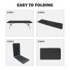 8ft Folding Table, Portable Plastic Table for Camping, Picnics, Parties, High Load Bearing Foldable Table Black