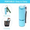 Glow In Dark Flashlight; Rubber Coated Mini 9 LED Flashlight; Portable Handy Light For Camping; Hiking; Night Reading; Cycling; Backpacking